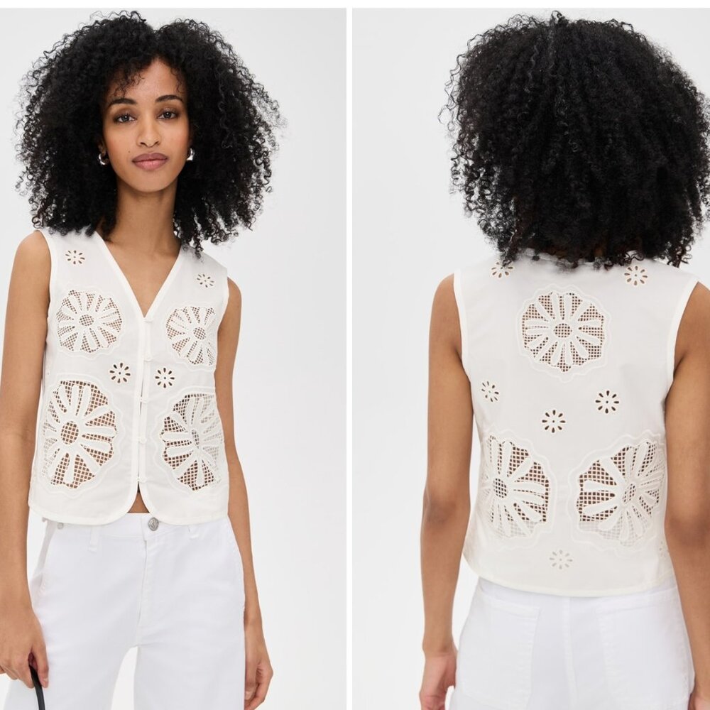 ALIGNE Chloe Broderie Vest  Chloe Broderie Vest